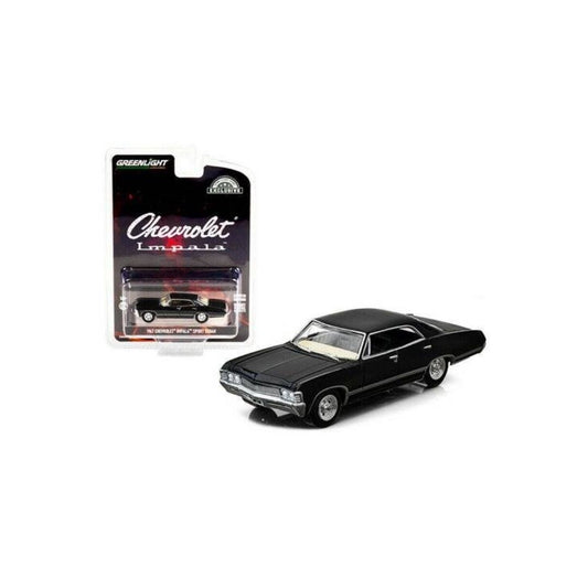 1967 Chevrolet Impala Sport Sedan - Tuxedo Black 30333 Greenlight 1:64