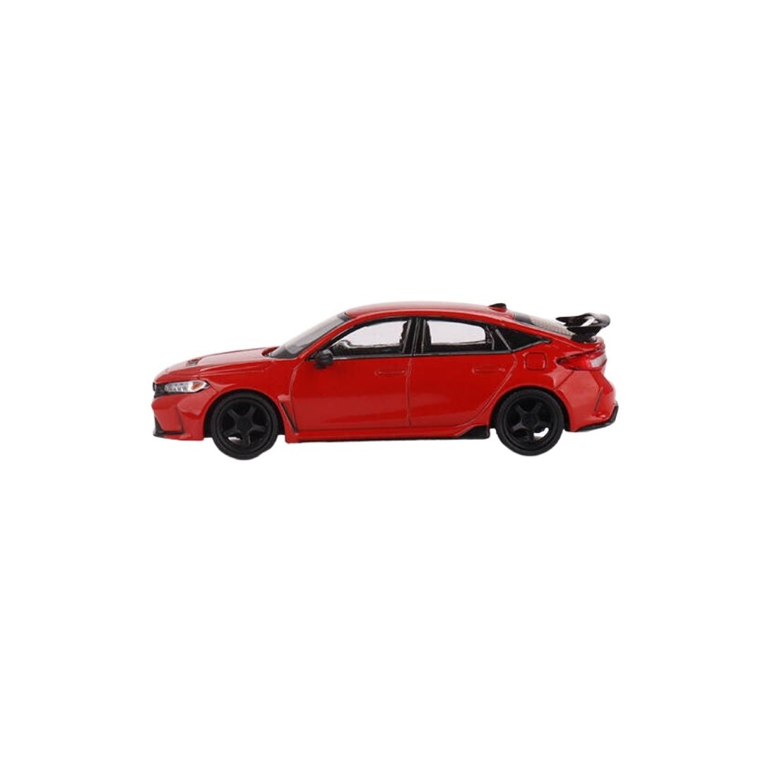 Honda Civic Type R Rallye Red 2023 W/ Advan GT Wheel, Mini GT 1:64 (546)