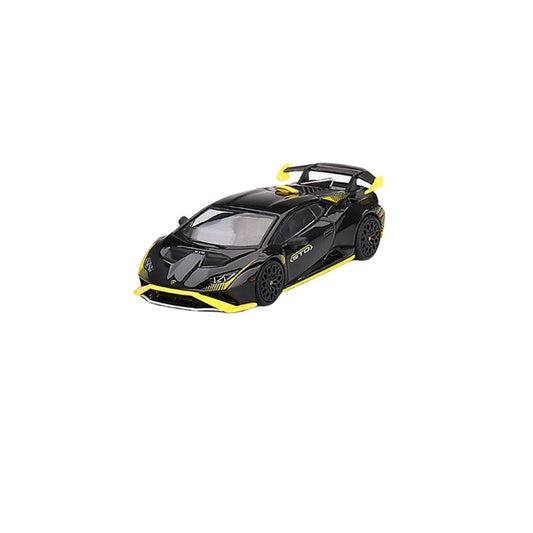 Lamborghini Huracán STO Nero Noctis, Mini GT 1:64 (638)