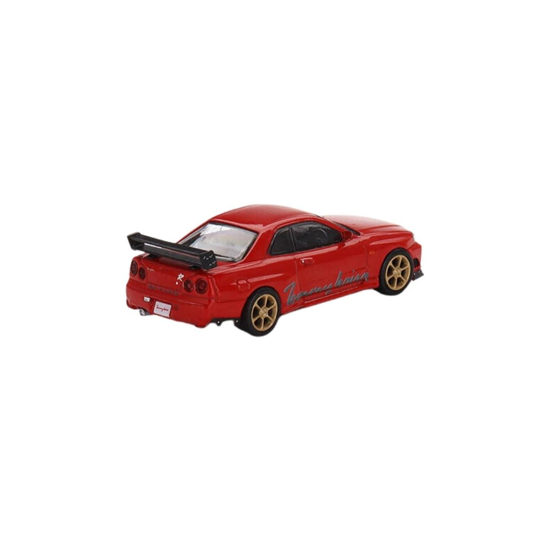 Nissan GT-R (R34) Tommykaira R-Z Red, Mini GT 1:64 (543)