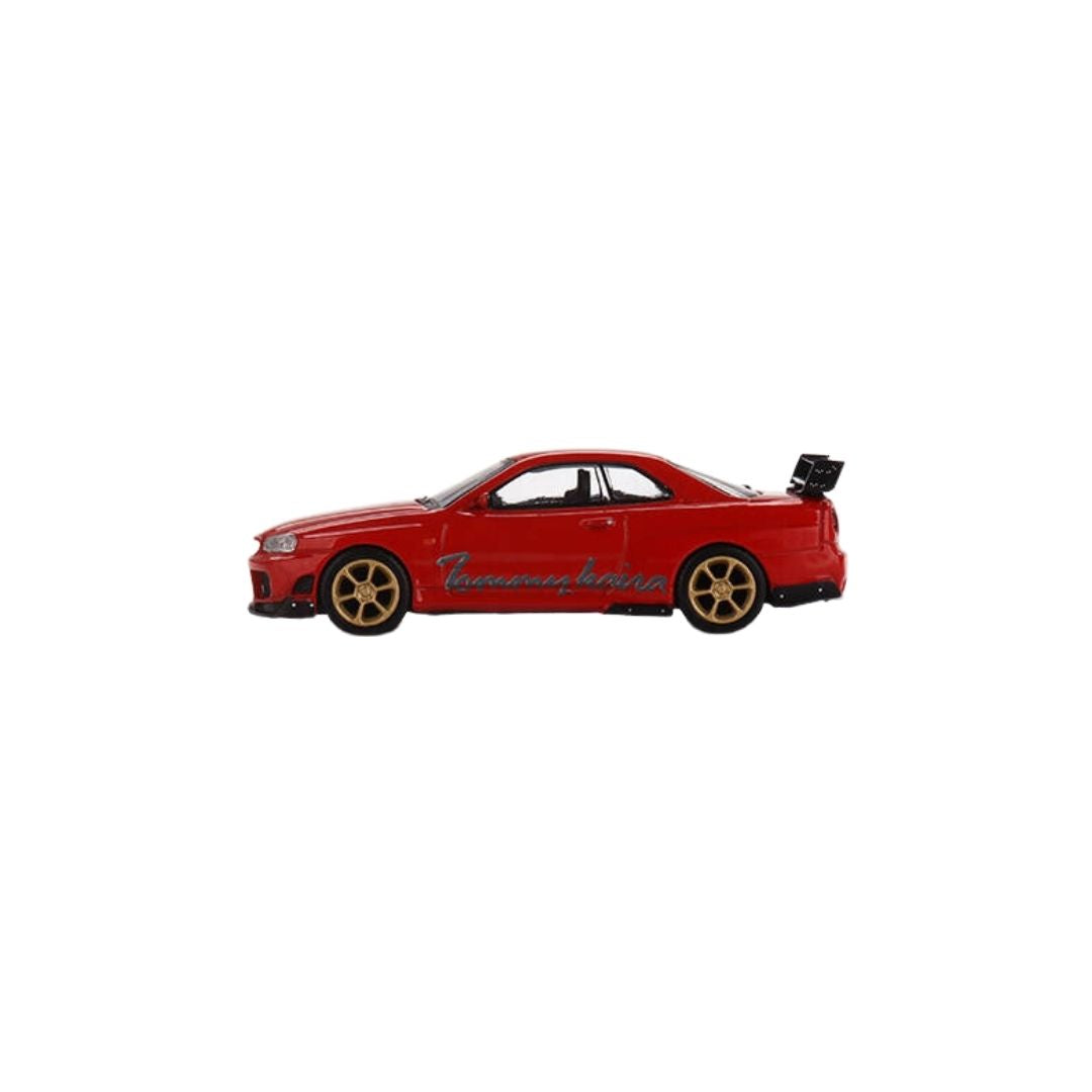 Nissan GT-R (R34) Tommykaira R-Z Red, Mini GT 1:64 (543)