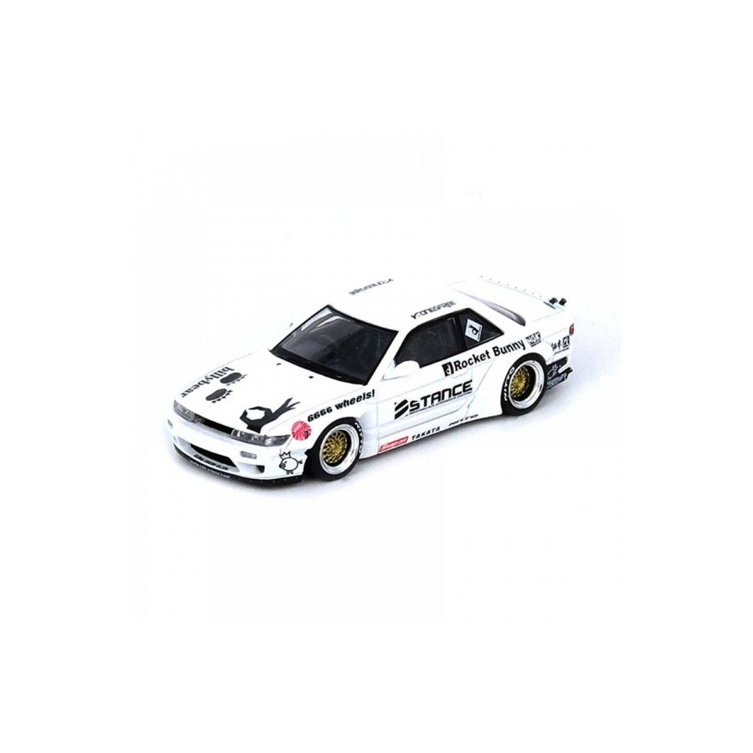 Nissan Silvia S13 (V2) Pandem Rocket Bunny White, Inno64 1:64
