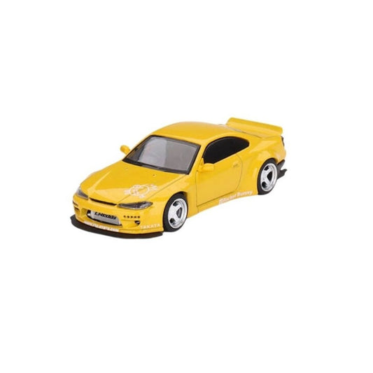 (Ön Sipariş) Nissan Silvia (S15) Rocket Bunny Bronze Yellow, Mini GT 1:64 (643)