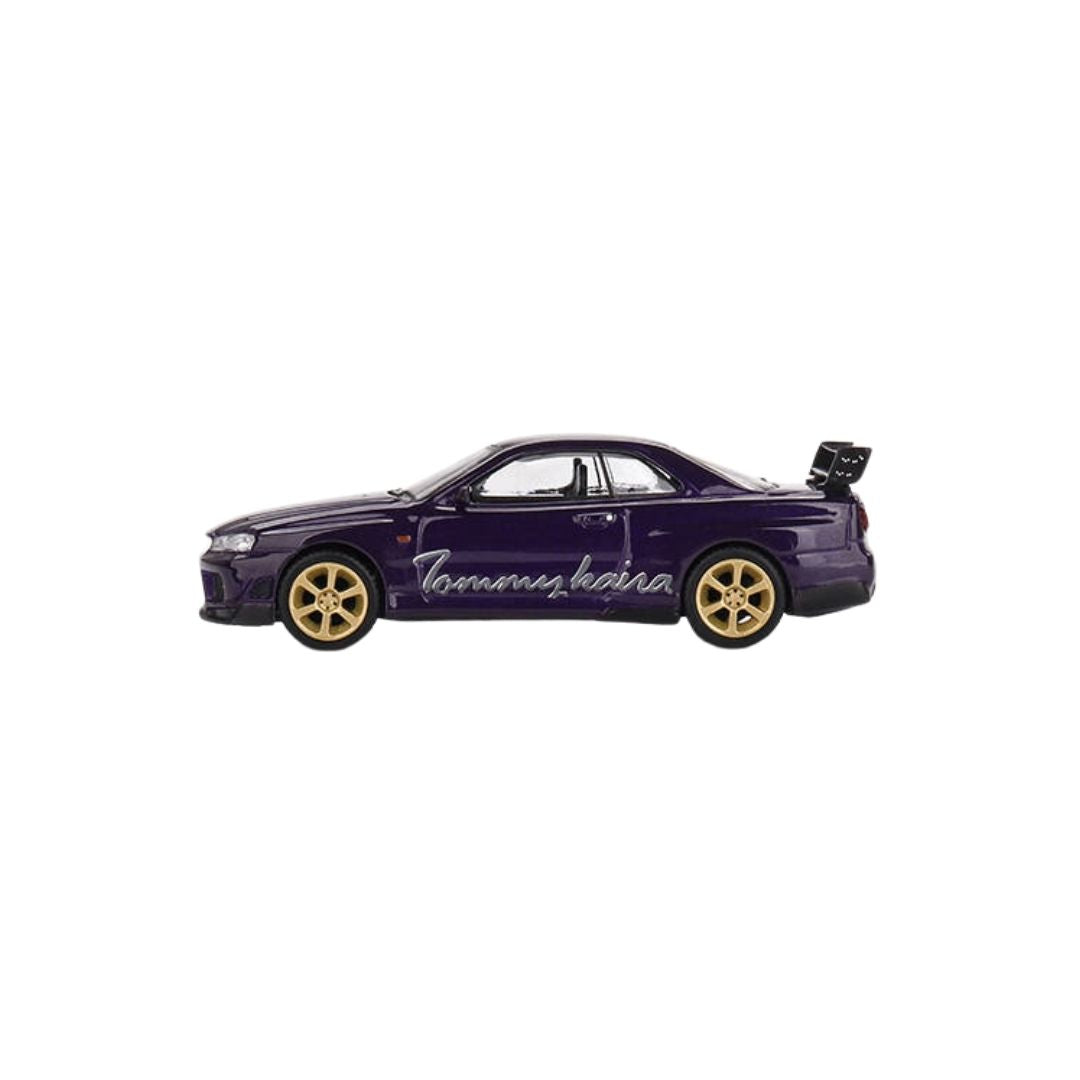 Nissan Skyline GT-R (R34) Tommykaira R-z Midnight Purple, Mini GT 1:64 (616)