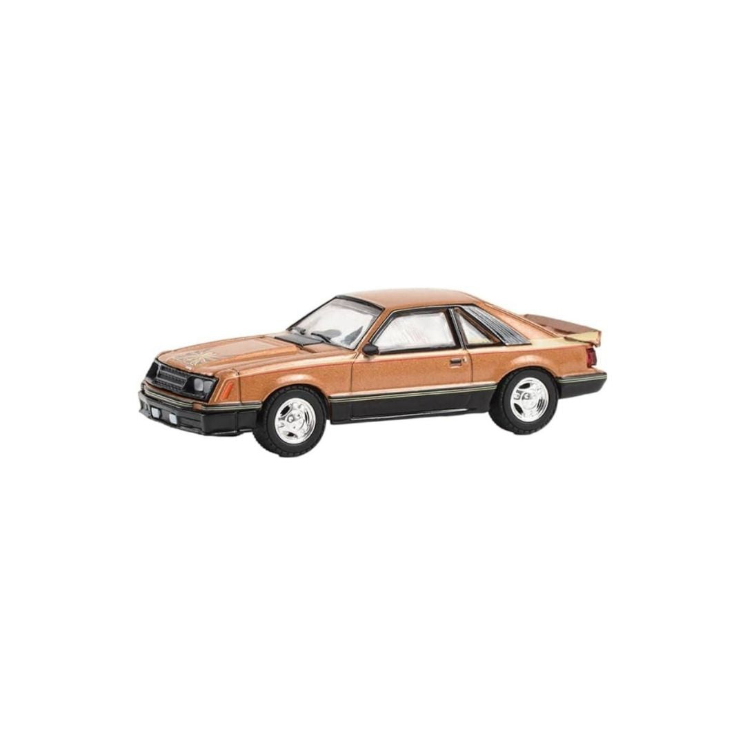 The Drive Home to the Mustang Stampede Series 1 - 1980 Ford Mustang Cobra - Dark Chamois Solid Pack 13340-F, Greenlight 1:64