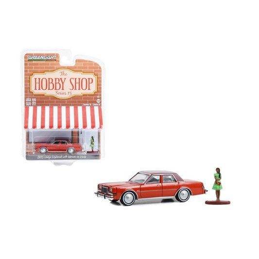 The Hobby Shop Series 15- 1983 Dodge Diplomat with Woman in Dress 97150-C Greenlight 1:64